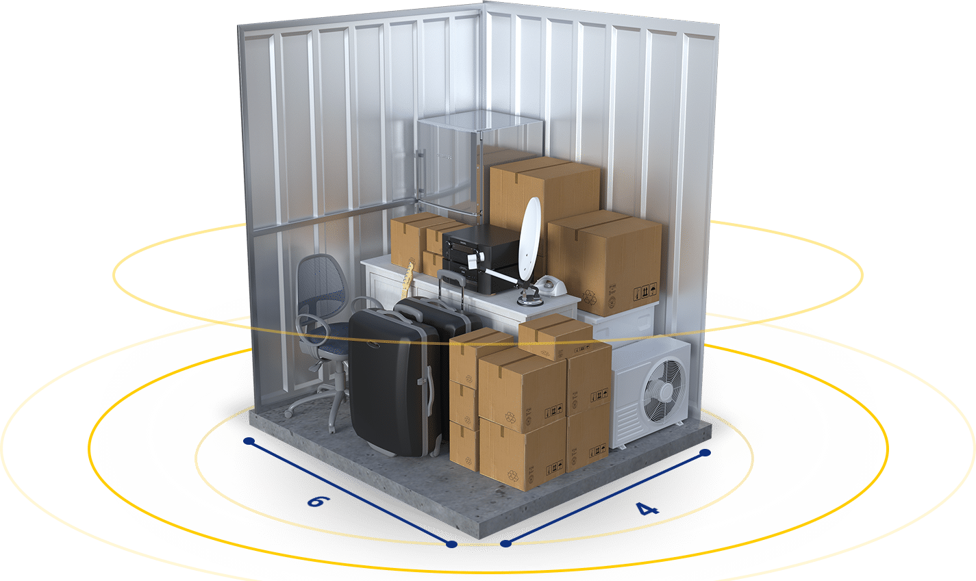 4x6_Space Calculator storage unit