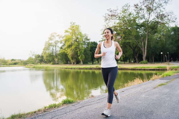 woman running