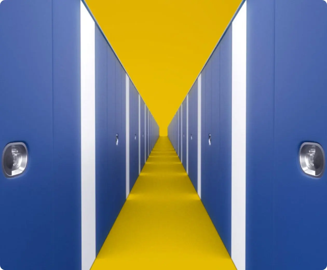 Rectangle 77@2x A storage facility hallway