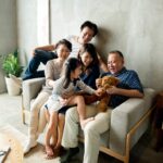Family enjoying a comfortable living space with storage space rental solutions in Singapore